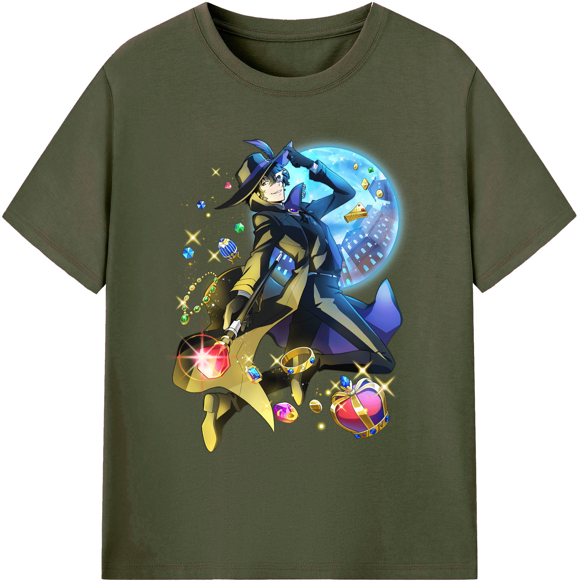 （画像用） 文豪ストレイドッグス Bungo Stray Dogs 綿100％ メンズ半袖Tシャツ｜肌触りやわらか＆通気性